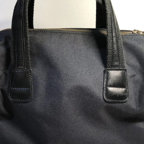 Black Tote Bag with Gold Emblem - Picture 5 of 8